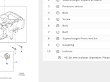 	
49.38 mm isolator diameter. 
Please check before ordering.
C2D60916