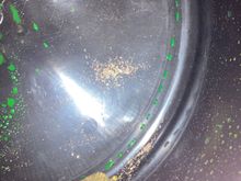 sand like substance when draining coolant, can be picks up with magnet