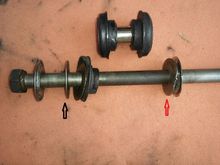 The red arrow was inside the rubber same as black arrow.