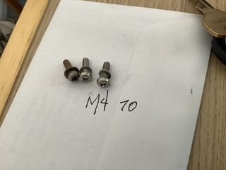 I found these at my local ACE hardware store. The screw length is about 1/2