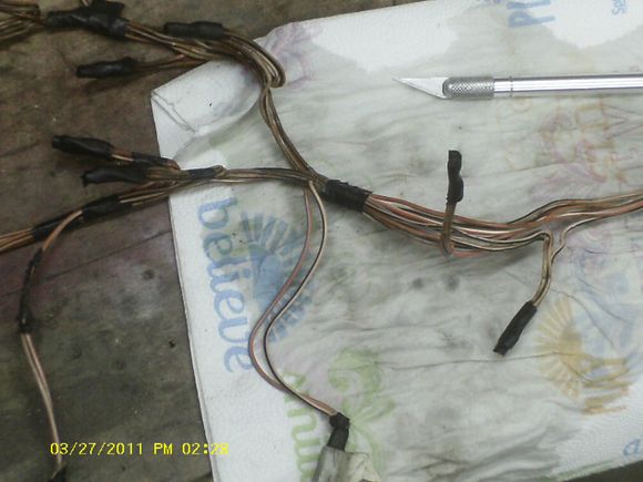 old injector harness did not ;look too bad since it rode in "Death Valley" since 1984