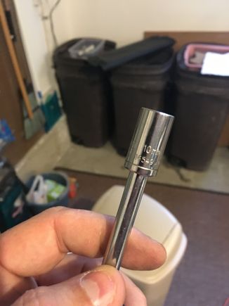 15. You will need a 10 mm socket and screwdriver handle or socket extension and socket wrench to remove the four mounting screws.