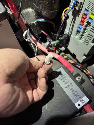 As I am chasing battery drain issues swapping out the battery on my FType r, I noticed this connector tucked away near the positive terminal wiring. I can’t see anything that it would connect to so I’m hoping someone can help identify its purpose.
