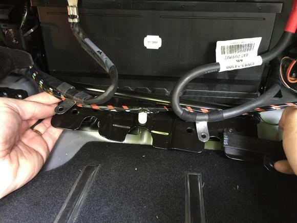 19. The entire bundle of cables stays together.