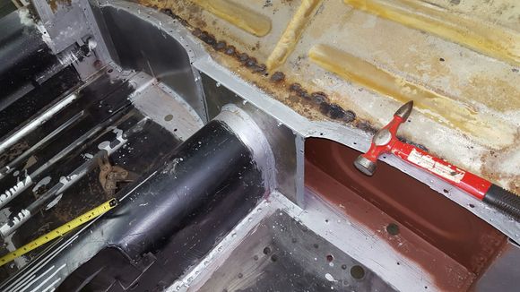 Trial fitting the bulkhead