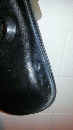Broken nipple.