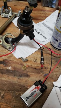 Injector test harness. 