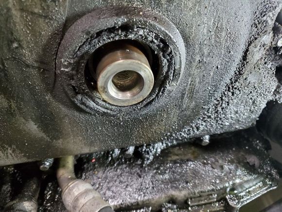 It looks like I busted my case by driving the bolts too deep when I was trying the original pullers. Don't do this!