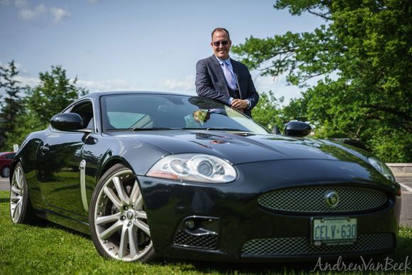 Yeah, a great day for a classic wedding car. 