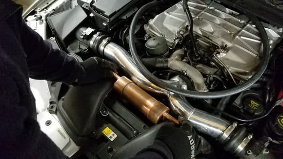 found but only 1 good spot in entire engine bay..