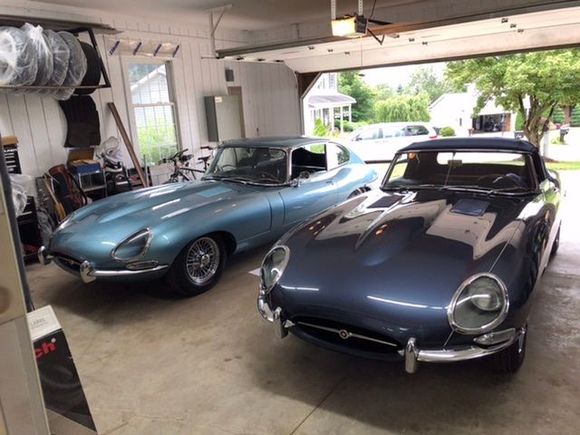 The girls in the garage before I cleaned it