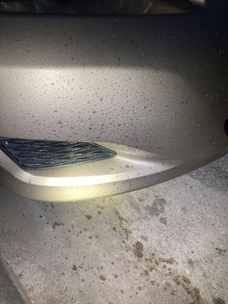 Water mixed with whatever black gunk this is. 