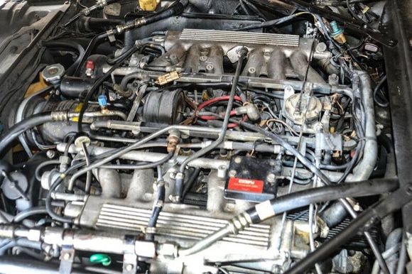 Engine bay will change fuel, coolant hoses, drain the fuel tank, charge the battery get her running then the rest of a long list of item