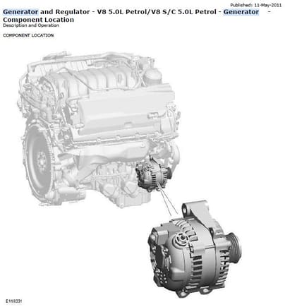 Above Picture: Alternator, or, as the Workshop Manual Refers to it, "Generator"