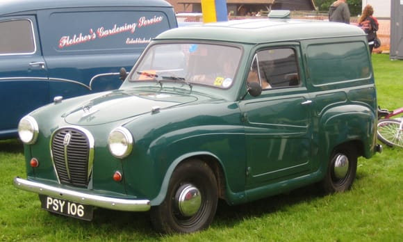 Austin A35 like my dad's.

I wouldn't hesitate in joining the AA considering the age of our jags and the nightmare of getting them safely home :)