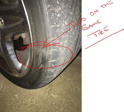 Same tire.... a little further round.