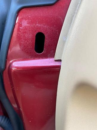 Hole for the Tweeter Clip