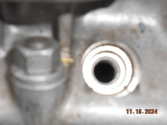 The darker area on the inside is not a taper