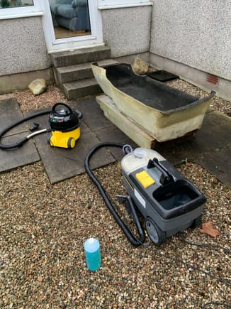 Rented a Karcher Puzzi. Absolutely awesome bit of kit.