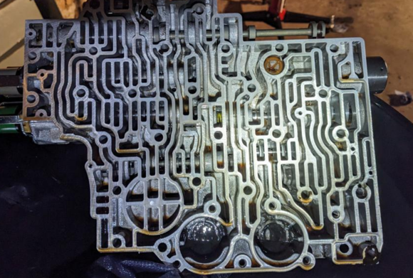 inside, with yellow tcc valve spring