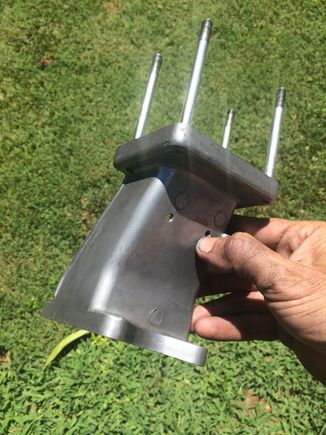 Shiny throttle pedestal. "Interesting design feature!"