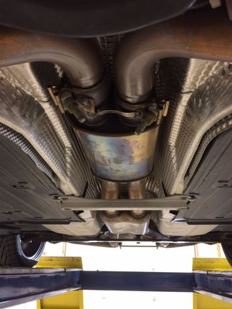 Stock center section looking front to back