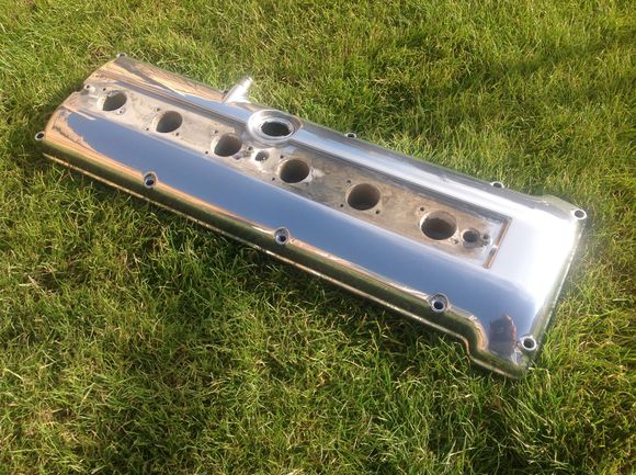 This one is chrome power coated - should last longer, but not as shinney as polished.