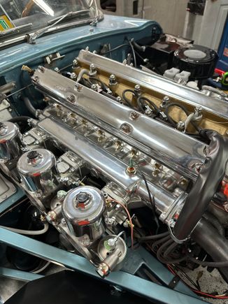 Mike freshened up an E-type engine compartment