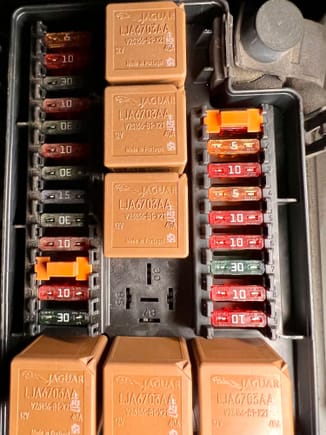 fuse box located in the engine bay 
