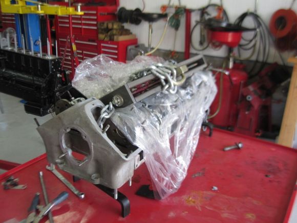 I will be using a Harbor gantry crane since it is sitting in the shop