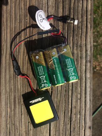 Every package is a demo unit! 3 free 9v batteries and a micro switch!