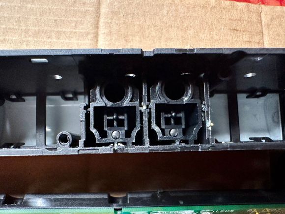 The middle buttons are similar but smaller and tend not to stick.