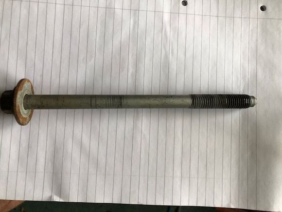 C2Z2226 M12 x 165mm Judging from the thread discolouration the top 4 threads protruding are subject to corrosion.