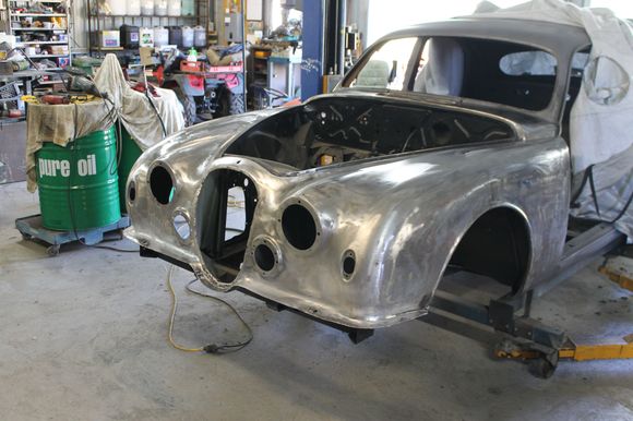 just prep the engine bay now for paint .