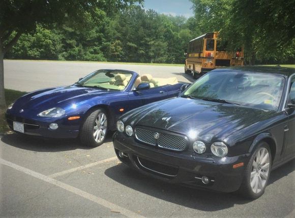 My 2006 XK8 and son's 2009 XJ