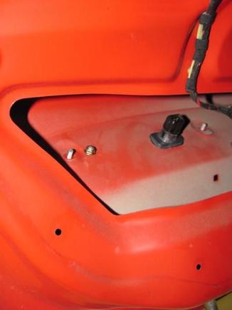 View from inside the boot lid
