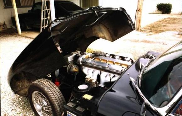 Engine compartment. I need to work on this as it's been stored for a while.