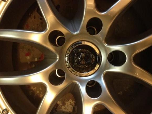 image custom wheel centers.  Made from XJS badges and outer rings from XF growlers