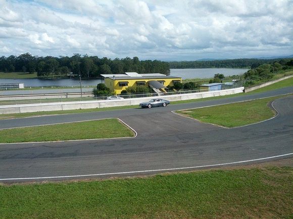 On the Lakeside race track