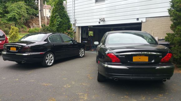 Tail-lights wrapped ('06 on left, '03 right)