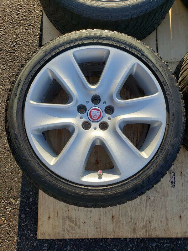 Wheels and Tires/Axles - OEM Jaguar "Cygnus" 18 Inch Rims - W/ Tires & TPMS Sensors - Used - All Years Jaguar All Models - Toronto, ON L7A0T7, Canada