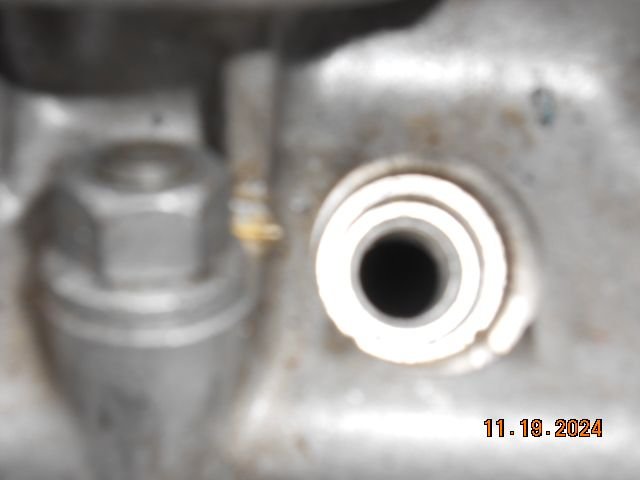 The darker area on the inside is not a taper
