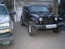 Now my Jeep with is new tire