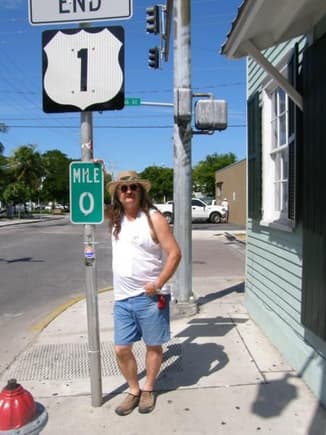 US #1 Milemarker 0 Key West Florida