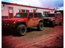 Jeeps at work