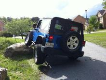 Coming off the ground