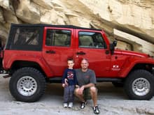 My son, Wyatt, and I in Sandstone canyon in 2009