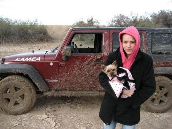 My wife and her dog Halle