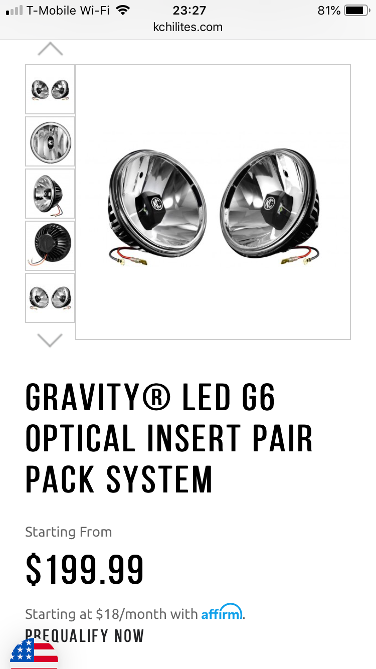 Lights - 42054 gravity 6" led drop in KC hilites DOT approved driving. Brand new. - New - Lomita, CA 90717, United States
