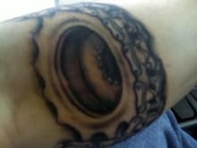 left forearm. just after it was done